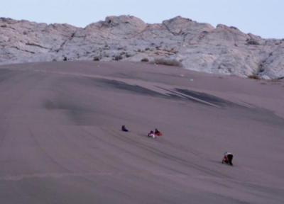 تپه دهل زنان مروست، یکی از قطورترین تلمسه های بادی صعودی ایران