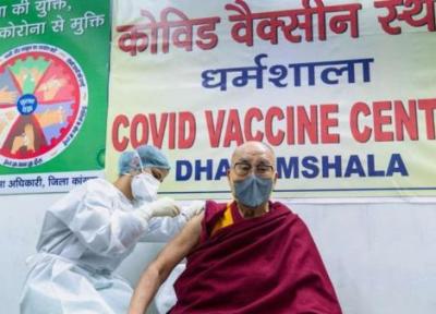 دالایی لاما رهبر معنوی بودائیان برای ترغیب مردم واکسن کرونا زد
