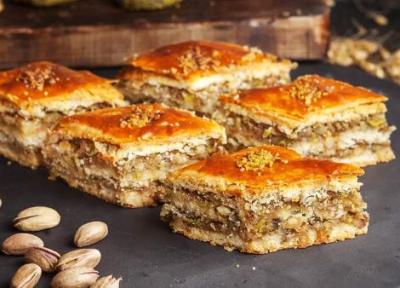 طرز تهیه باقلوا در منزل مرحله به مرحله به سبک بازاری
